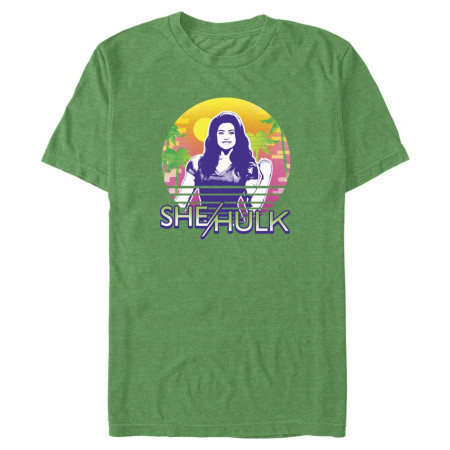 She-Hulk Retro Sunset T-Shirt